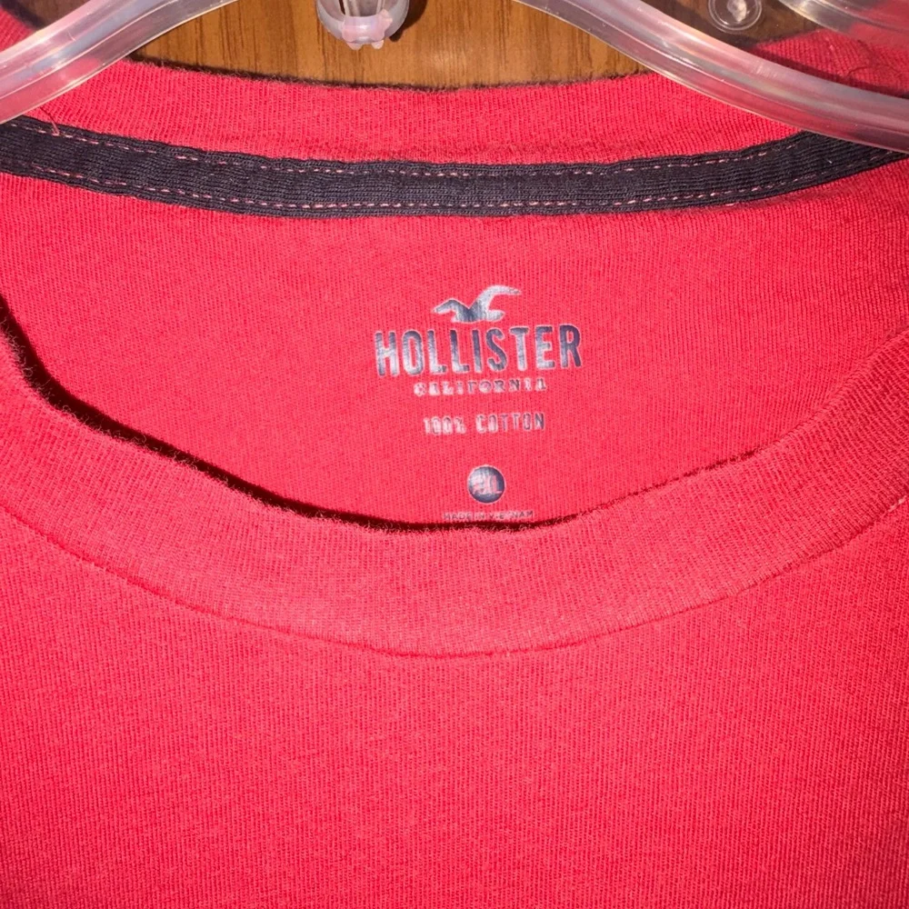 Hollister Red and Black Long Sleeve Tee - Picture 3 of 4